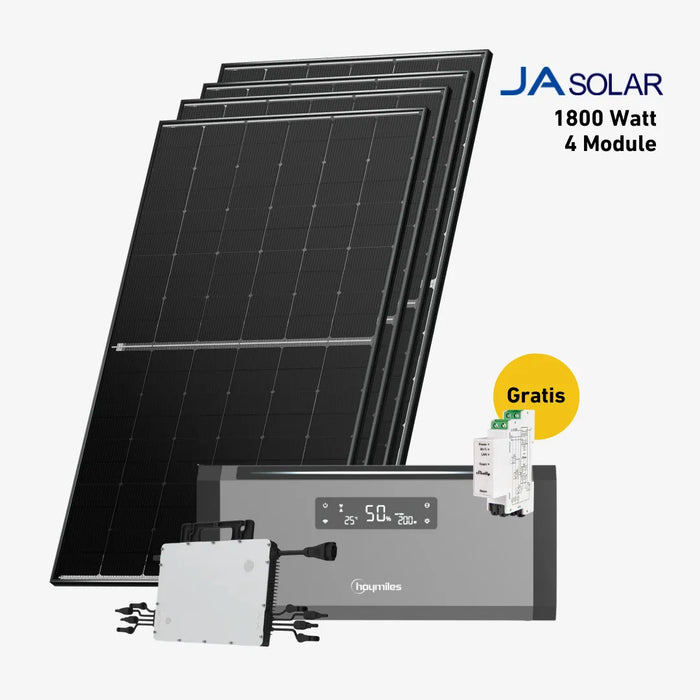 1800W Bifaziales Solarsystem mit Hoymiles HiBattery 1920Wh AC