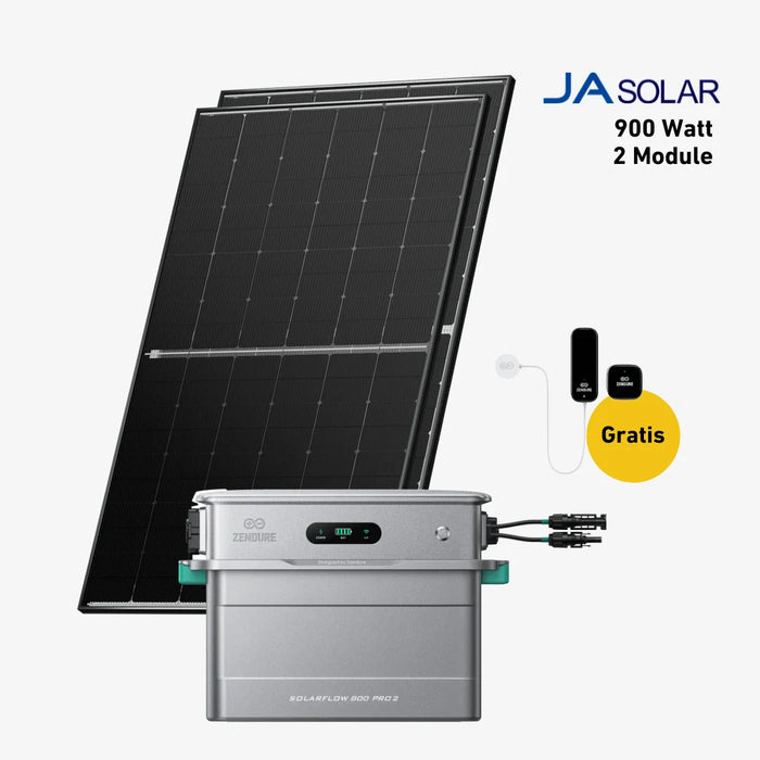 900W Bifaziales Solarsystem mit Zendure SolarFlow 800 Pro 2