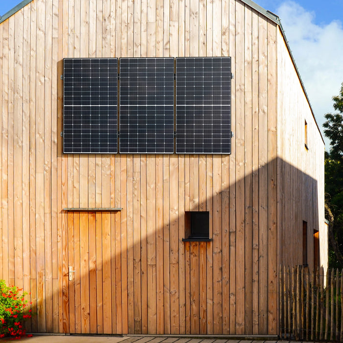 1350W Bifaziales Solarmodul – 90-Grad-Eckhalterung