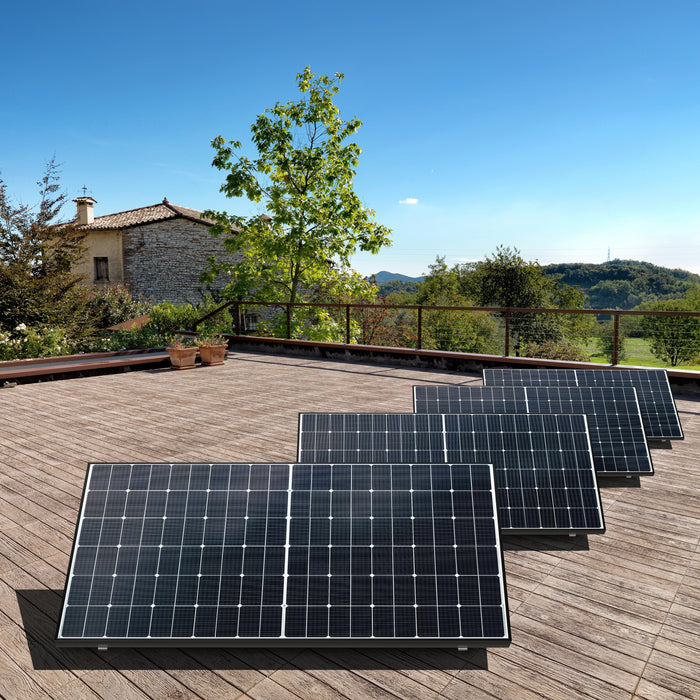 1800W Bifaziales Solarsystem für Flachdächer