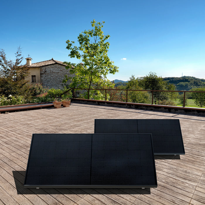 1000W Bifaziales Solarsystem für Flachdächer
