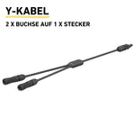 MC-4 Y-Adapter Cable Pair for Solar Panel Connections