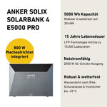 Anker SOLIX Solarbank 4 E5000 PRO - High-Capacity Smart Solar Storage System