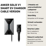 Anker SOLIX V1 Smart EV Charger - High-Speed Intelligent Electric Vehicle Charging Station