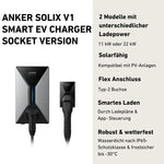 Anker SOLIX V1 Smart EV Charger - High-Speed Intelligent Electric Vehicle Charging Station