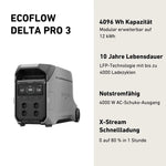 EcoFlow DELTA Pro 3 Portable Power Station - High-Capacity Backup Battery
