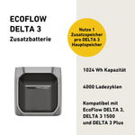 EcoFlow DELTA 3 Plus Portable Power Station - High-Capacity Fast-Charging Solar Generator