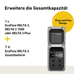 EcoFlow DELTA 3 Smart Extra Battery - High Capacity Portable Power Expansion