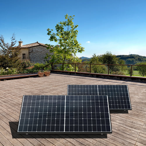 Premium 900W Bifacial Solar Panel System for Flat Roofs