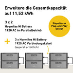 Max 1000W Bifacial Solar System with Hoymiles HiBattery 1920Wh AC Storage