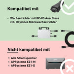 Premium Schuko-Anschlusskabel, 2m, Made in Germany, Hochwertiges Netzkabel