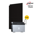 Max 1000W Bifacial Solar System with Hoymiles HiBattery 4020 X Storage