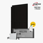 Max 1000W Bifacial Solar System with Hoymiles HiBattery 1920Wh AC Storage