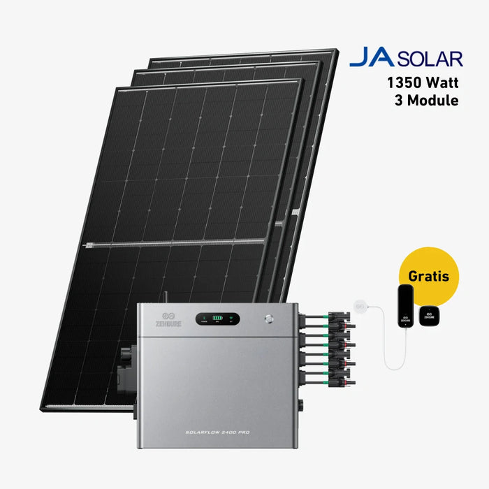 1350W Bifaziales Solarsystem mit Zendure SolarFlow 2400 Pro
