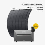Premium Balkonkraftwerk 450W mit flexiblen Solarmodulen & Anker SOLIX Solarbank 3 E2700 Pro Speicher