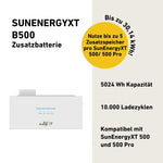 Max 3000 Bifacial Pro Solarsystem mit SunEnergyXT 500 Pro Speicher