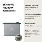 Zendure AB2000X 2kWh Expandable Battery Module for Solar Generator