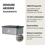 Zendure AB3000X Expansion Battery for Solar Power Systems