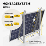 Premium 1350W Bifacial Balcony Solar Power System