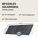 EcoFlow NextGen 220W Portable Foldable Solar Panel - High Efficiency Dual-Sided Charging