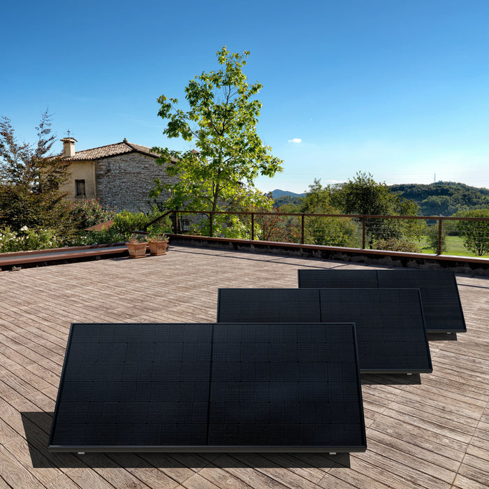 1500W Bifaziales Solarsystem für Flachdächer
