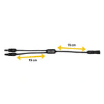 MC-4 Y-Adapter Cable Pair for Solar Panel Connections