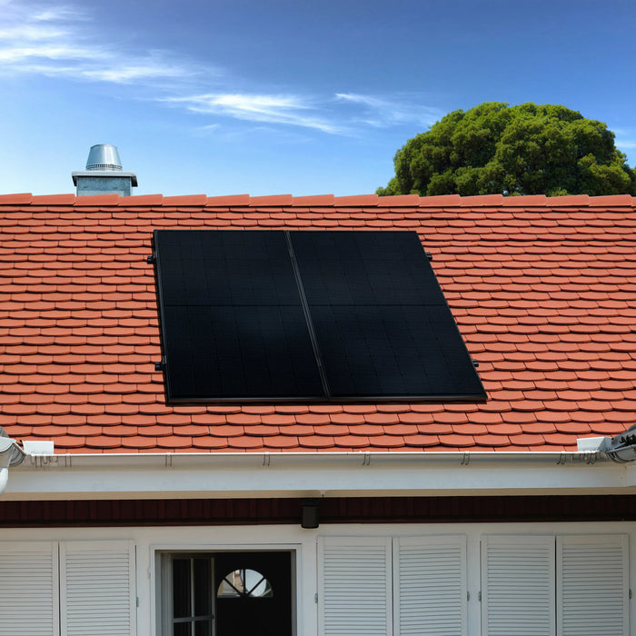 1000W Bifaziales Solarsystem für Biberschwanzdächer